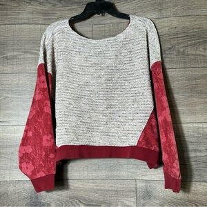 Saturday Sunday by Anthropologie Colorblock Knit Sweatshirt | Size L